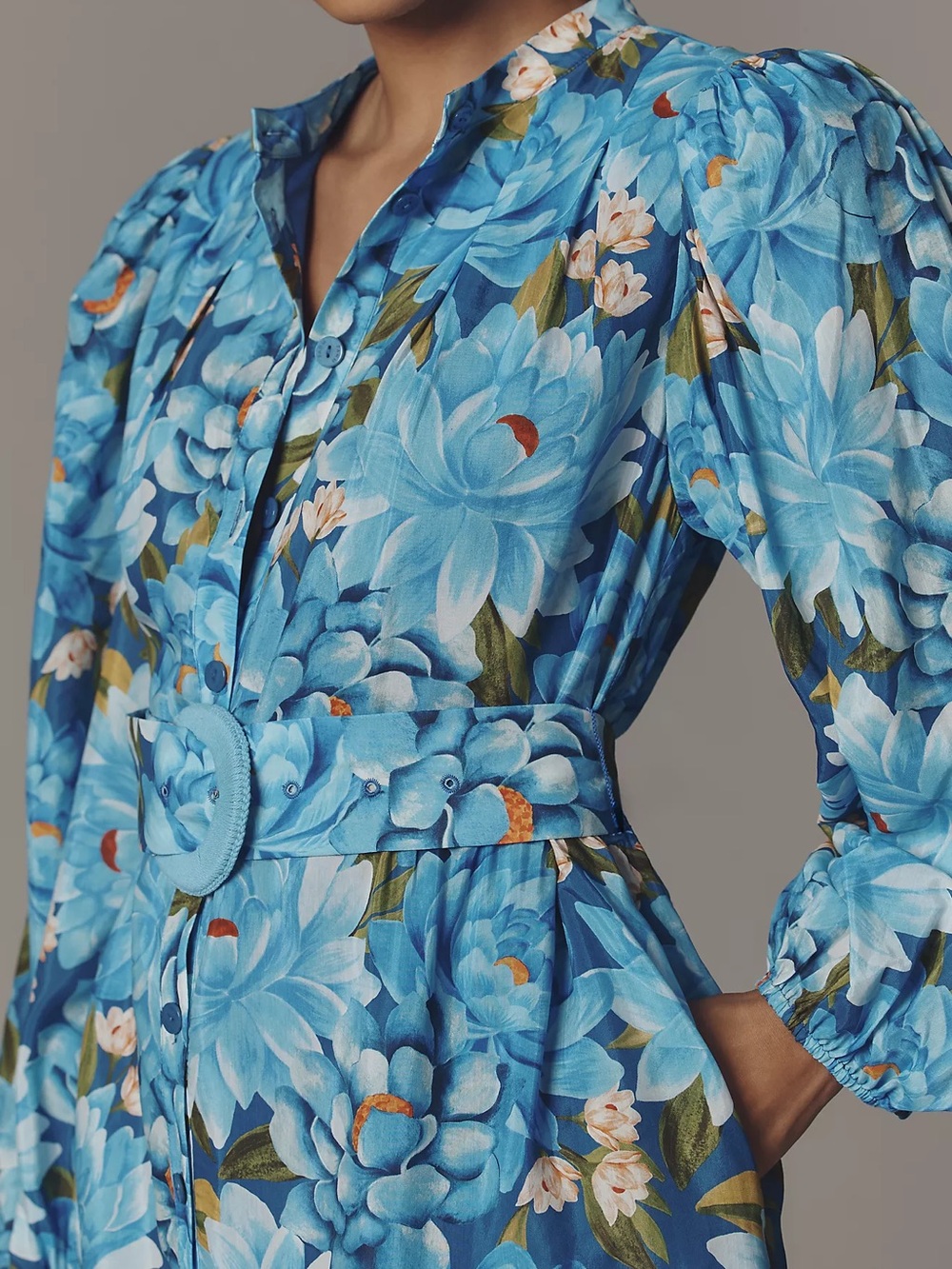 NWT FARM RIO x ANTHROPOLOGIE Long-Sleeve Mini Swing Dress